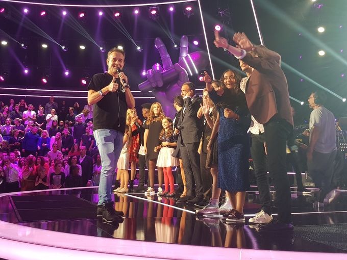 Chauffeur de Salle The Voice Kid's photo prise lors de la finale en direct sur TF1 saison 4 du 19 août au 30 septembre 2017
